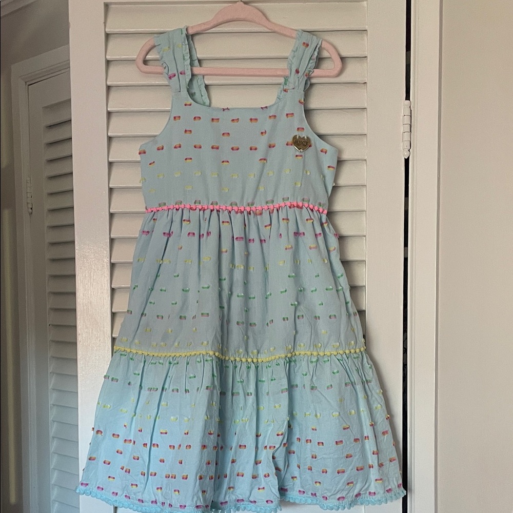 Juicy Couture Light Blue Kids Dress with Colorful Accents